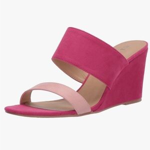 Women's Pink Wedge Sandals CL by Chinese Laundry New in Box 8.5